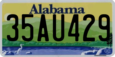 AL license plate 35AU429