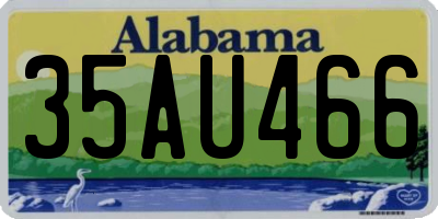 AL license plate 35AU466