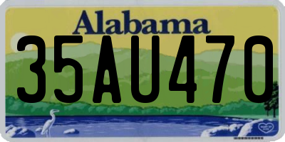 AL license plate 35AU470