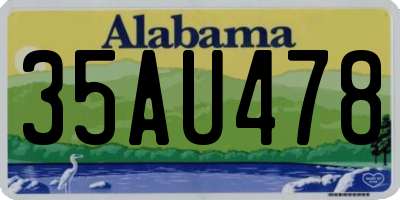 AL license plate 35AU478