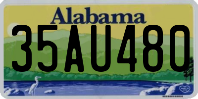 AL license plate 35AU480