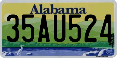 AL license plate 35AU524