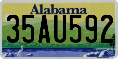 AL license plate 35AU592