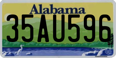 AL license plate 35AU596