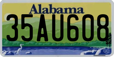 AL license plate 35AU608