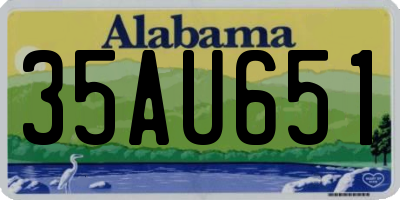 AL license plate 35AU651