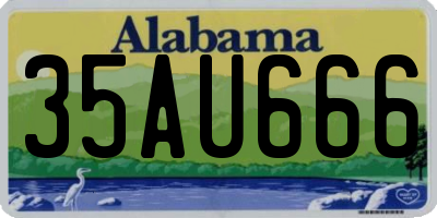 AL license plate 35AU666