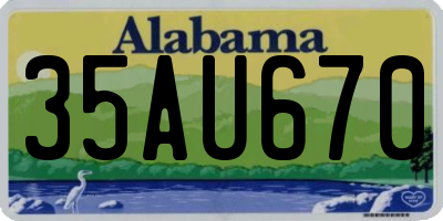 AL license plate 35AU670