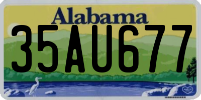 AL license plate 35AU677