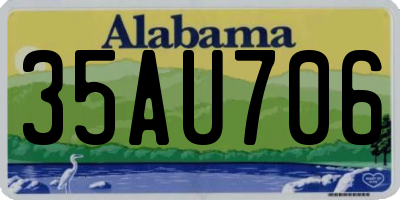 AL license plate 35AU706