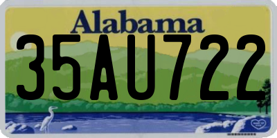 AL license plate 35AU722