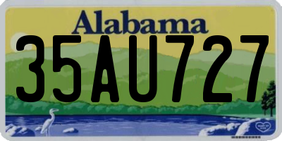 AL license plate 35AU727