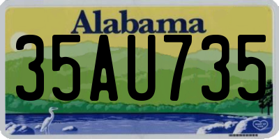 AL license plate 35AU735