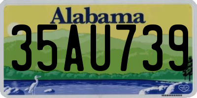 AL license plate 35AU739