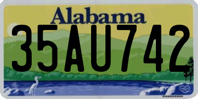 AL license plate 35AU742