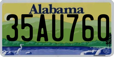 AL license plate 35AU760