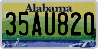 AL license plate 35AU820