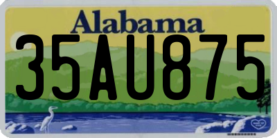 AL license plate 35AU875