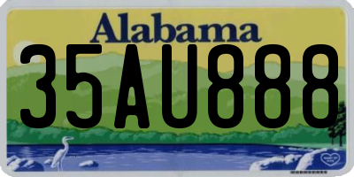 AL license plate 35AU888