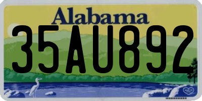 AL license plate 35AU892