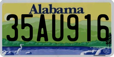 AL license plate 35AU916