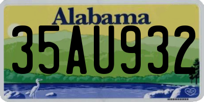 AL license plate 35AU932