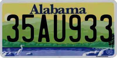 AL license plate 35AU933