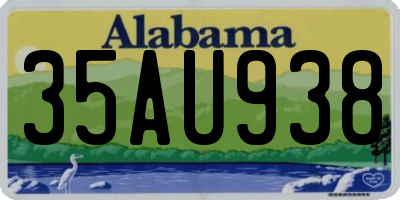 AL license plate 35AU938