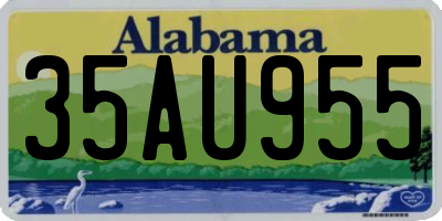 AL license plate 35AU955