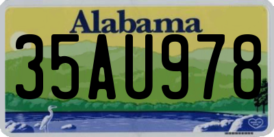 AL license plate 35AU978