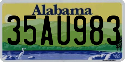 AL license plate 35AU983