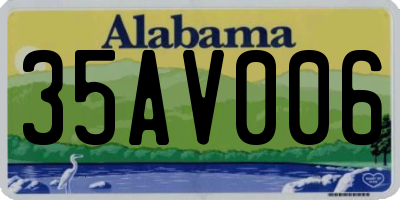 AL license plate 35AV006