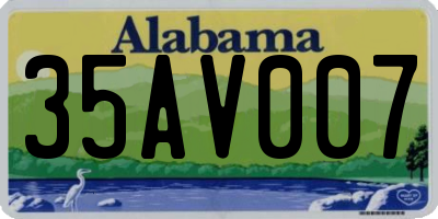 AL license plate 35AV007