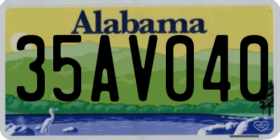 AL license plate 35AV040