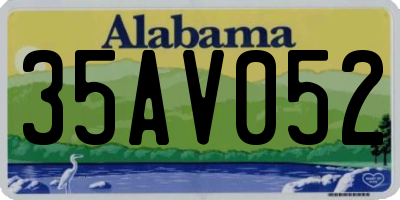 AL license plate 35AV052