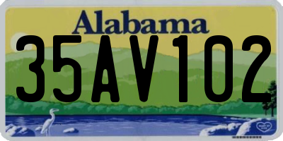 AL license plate 35AV102