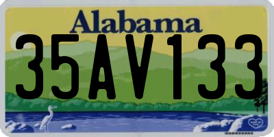 AL license plate 35AV133
