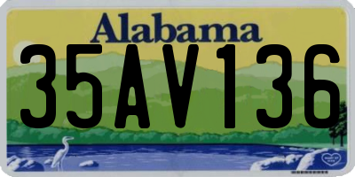 AL license plate 35AV136