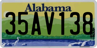 AL license plate 35AV138