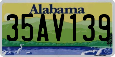 AL license plate 35AV139