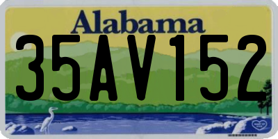 AL license plate 35AV152