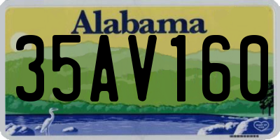 AL license plate 35AV160