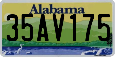 AL license plate 35AV175