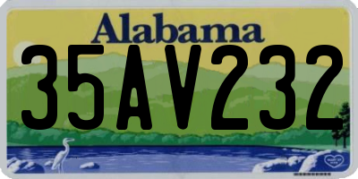 AL license plate 35AV232
