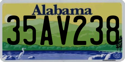 AL license plate 35AV238