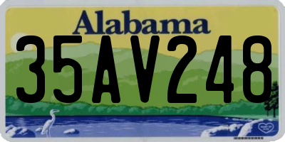 AL license plate 35AV248