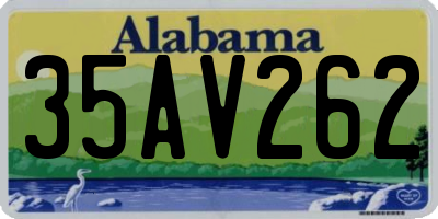 AL license plate 35AV262