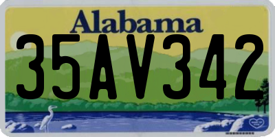 AL license plate 35AV342