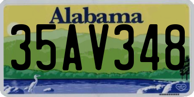 AL license plate 35AV348