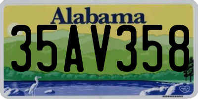 AL license plate 35AV358